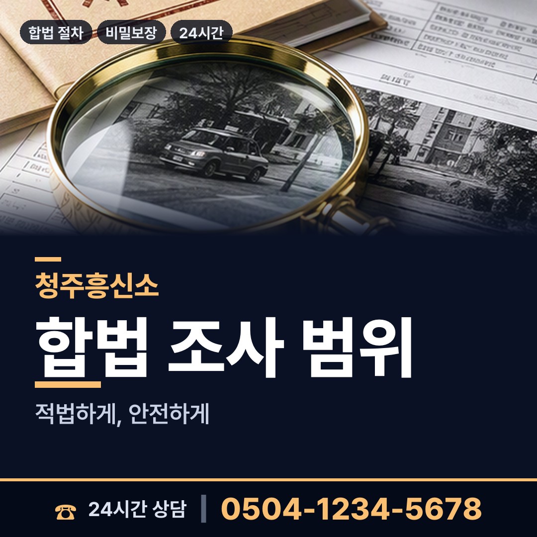 청주 용담.명암.산성동 예비사위조사 상담 안내